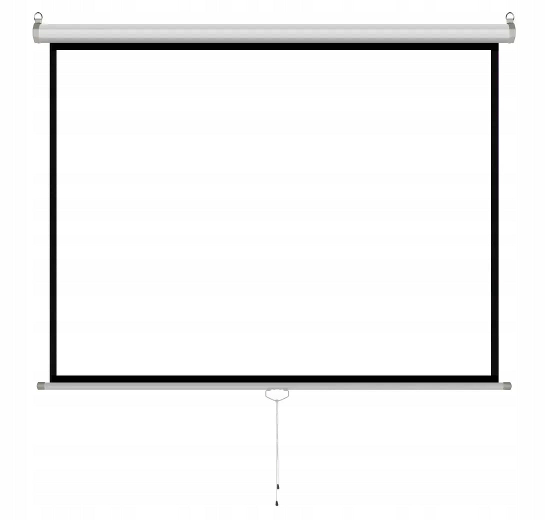 PROJECTION SCREEN SEMI-AUTOMATIC HANDHELD 100'' 203x152cm WALL CEILING Model ER M100 4:3