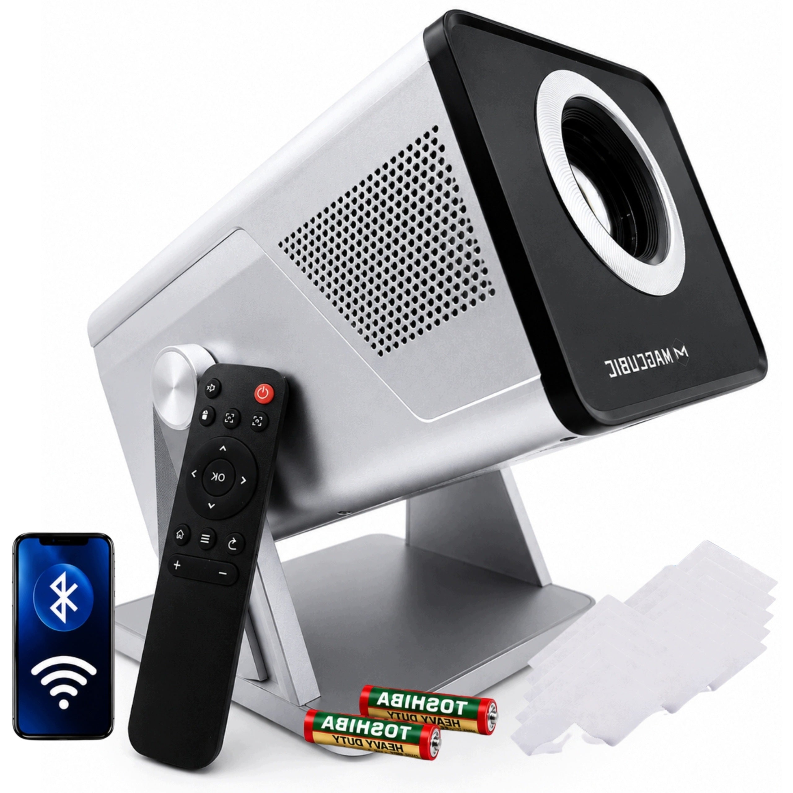 PROJECTOR 4K ROTATING PORTABLE MAGCUBIC ANDROID14 SMART+cloths