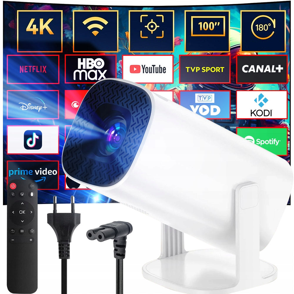 PROJECTOR ANDROID TV WIFI FULL HD PORTABLE SMART SPEAKER GIFT