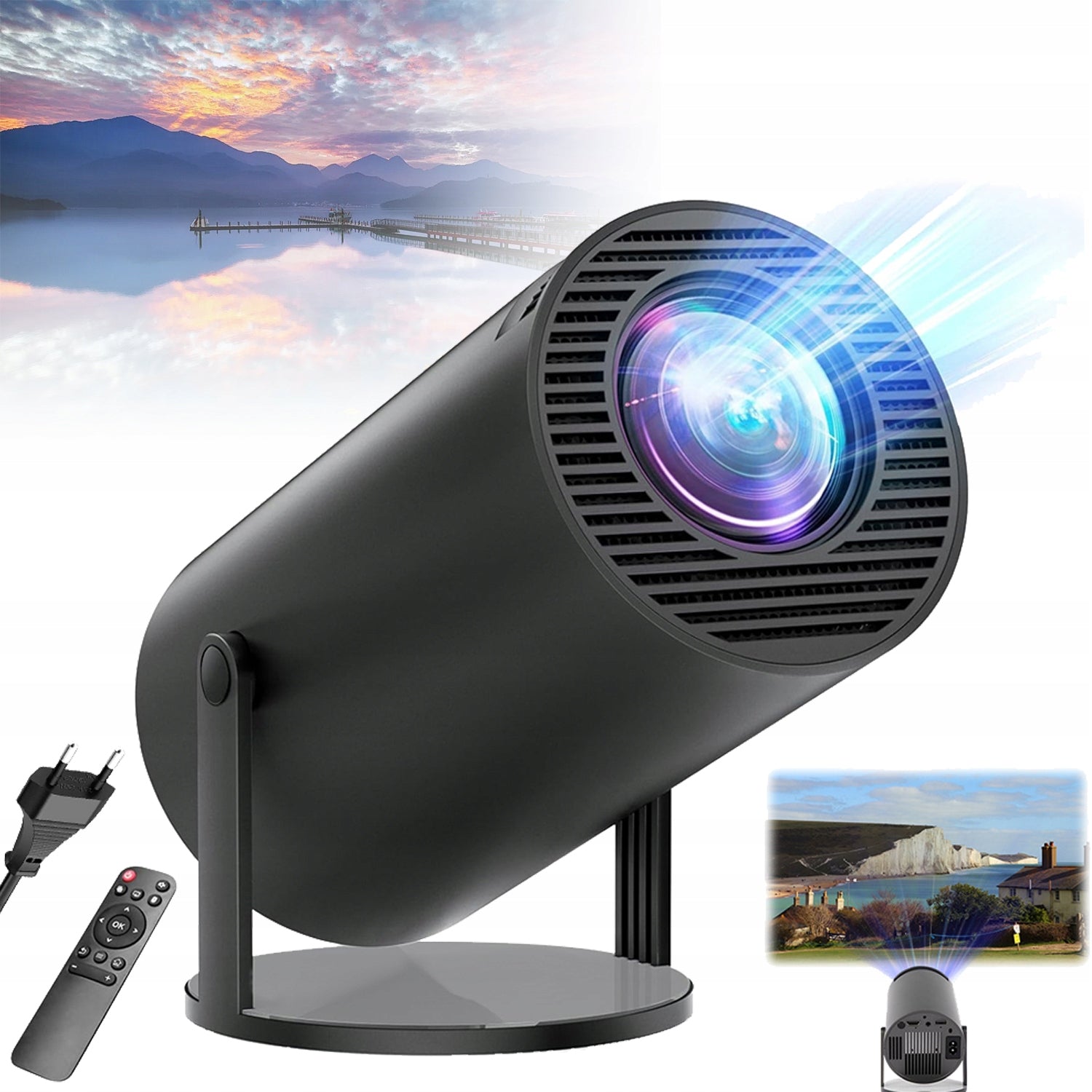 PROJECTOR ANDROID TV WIFI FULL HD PORTABLE SMART SPEAKER