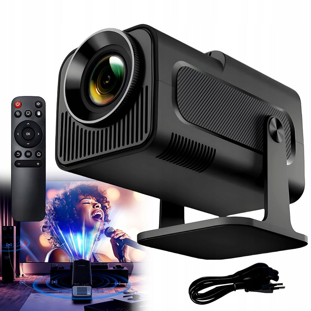 PROJECTOR ANDROID TV WIFI FULL HD PORTABLE SMART TURNOVER SPEAKER