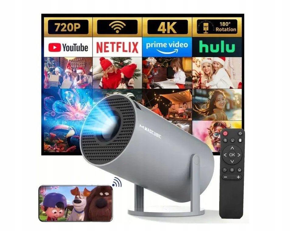 PROJECTOR ANDROID TV WIFI HD SMART ROTATING HY300 PRO Grey Manufacturer code Magcubic