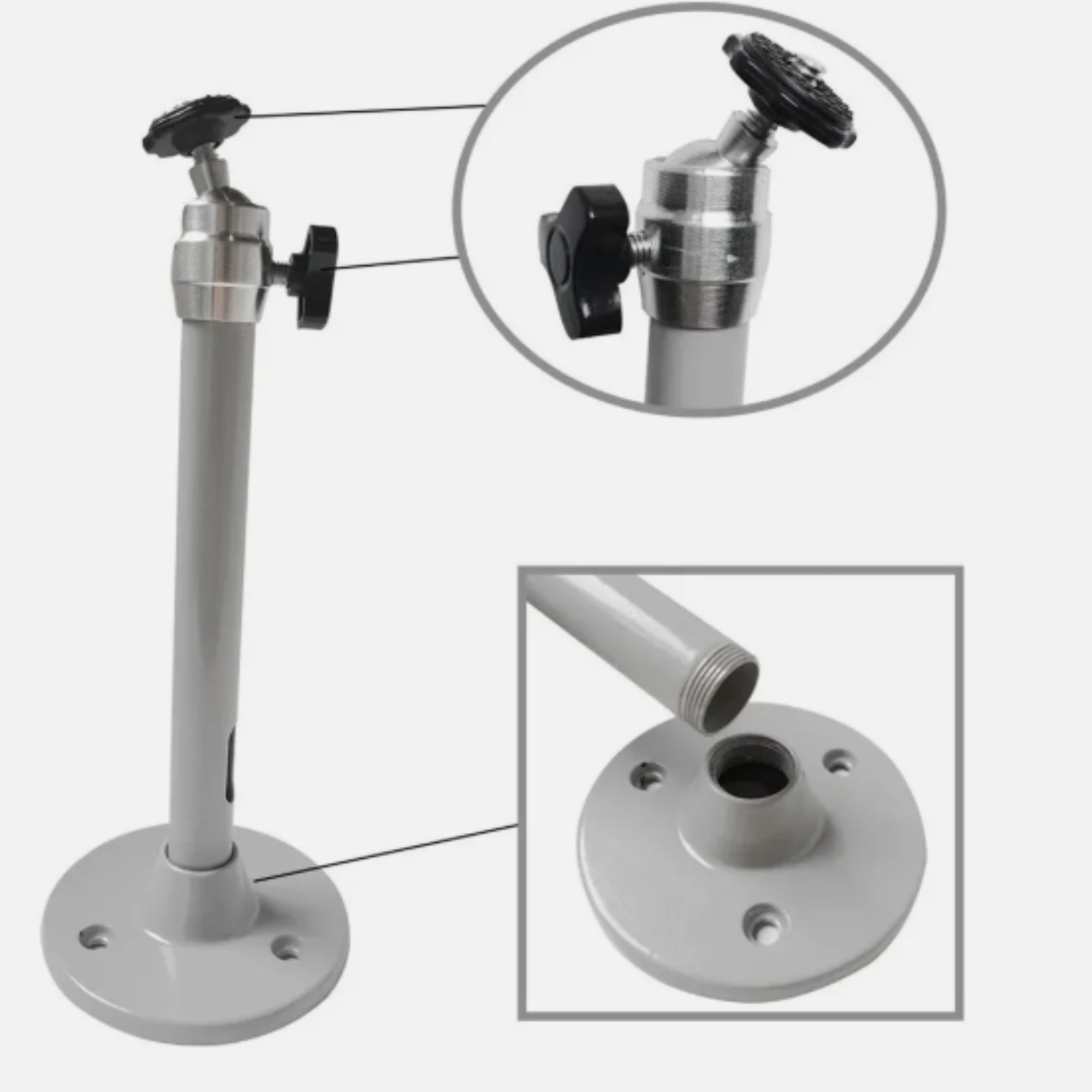 PROJECTOR HOLDER Ceiling Wall SCREWED 1/4 6,25MM 360 DEGREE grey Packaging status original