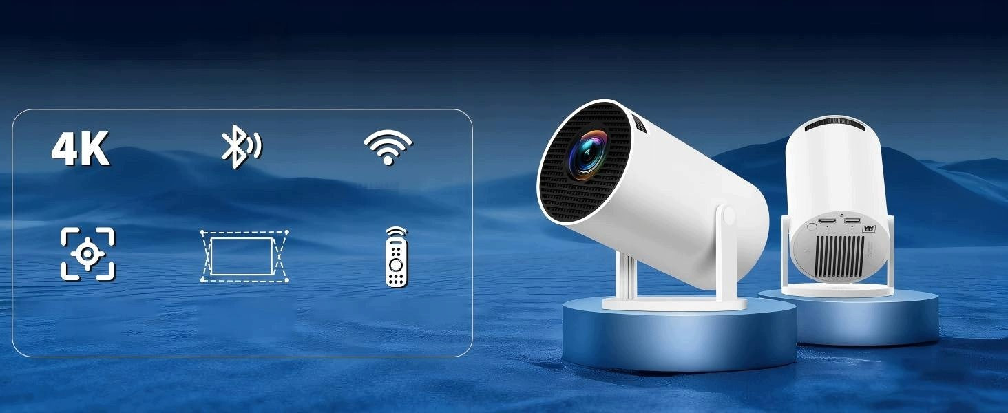 PROJECTOR HY300 HD TV 130'' ANDROID WIFI PORTABLE ROTARY Model PROJEKTOR RZUTNIK HY300