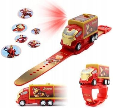 PROJECTOR IRON MAN AVENGERS CAR AUTO GIFT WATCH FOR CHILDREN