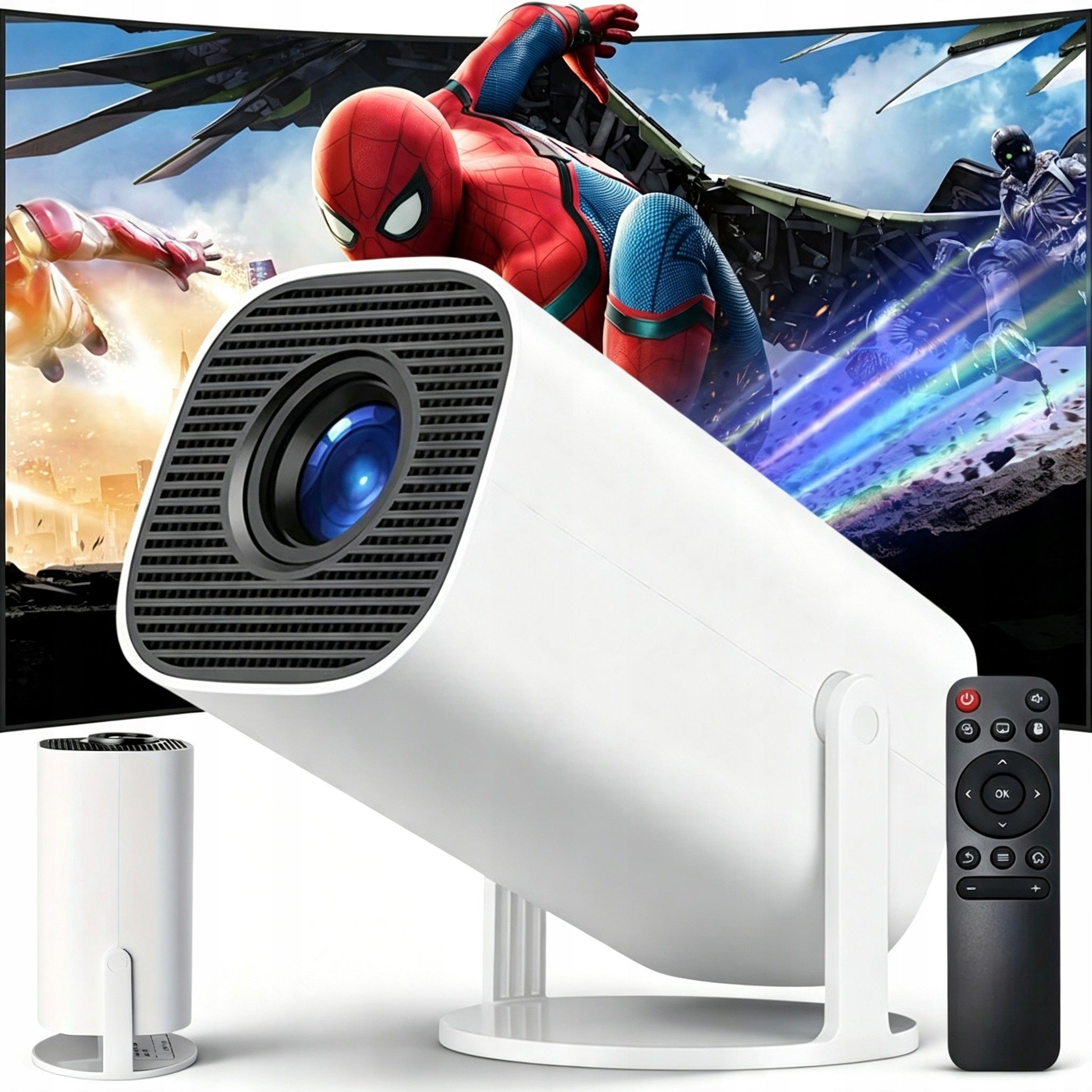 PROJECTOR MINI 720P ANDROID 12 WIFI 5G BLUETOOTH 5.0 ROTATING 180° HDMI USB