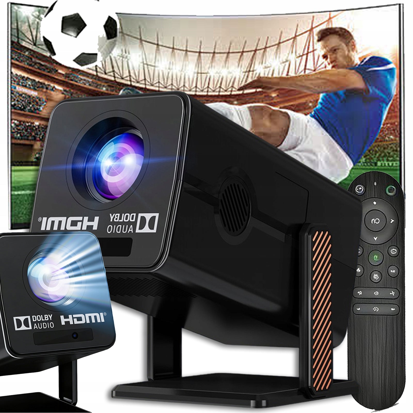 PROJECTOR MINI PORTABLE ANDROID LED WIFI BT FULL HD SMART TV HM103