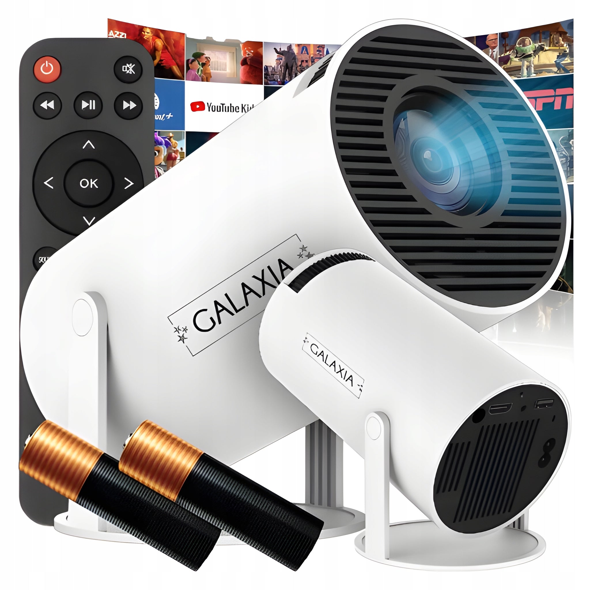 PROJECTOR MINI PORTABLE ANDROID LED WIFI FULL HD SMART TV HY300