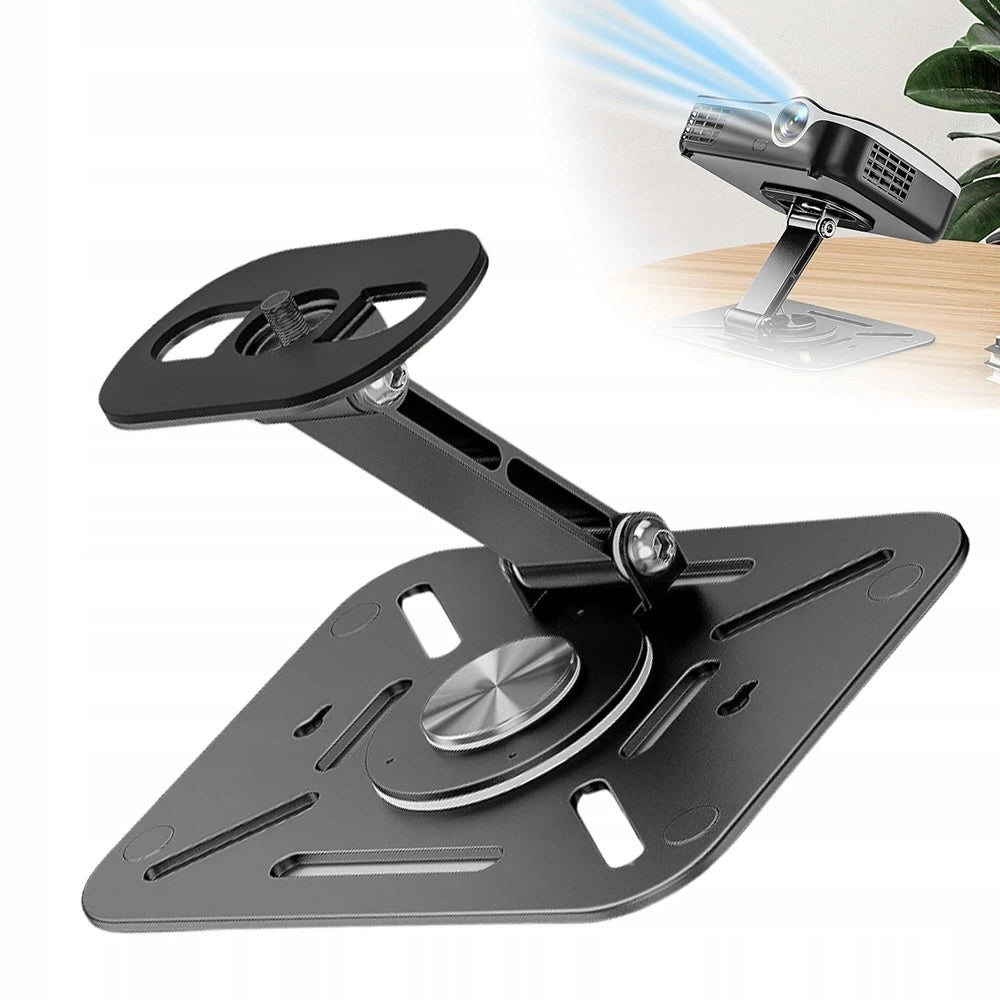 PROJECTOR MOUNT STAND ADJUSTABLE ROTATION 360° SCREW 1/4 INCH BLACK Packaging status original