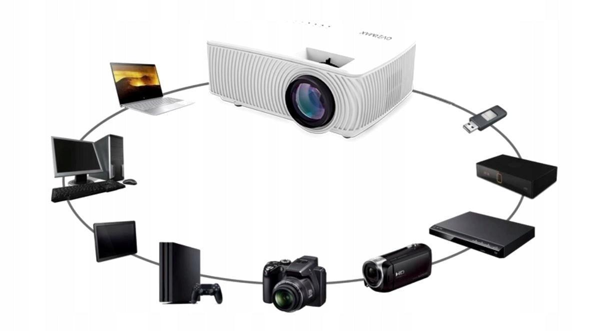 PROJECTOR OVERMAX MULTIPIC 2.4 LED HD WIFI Color white
