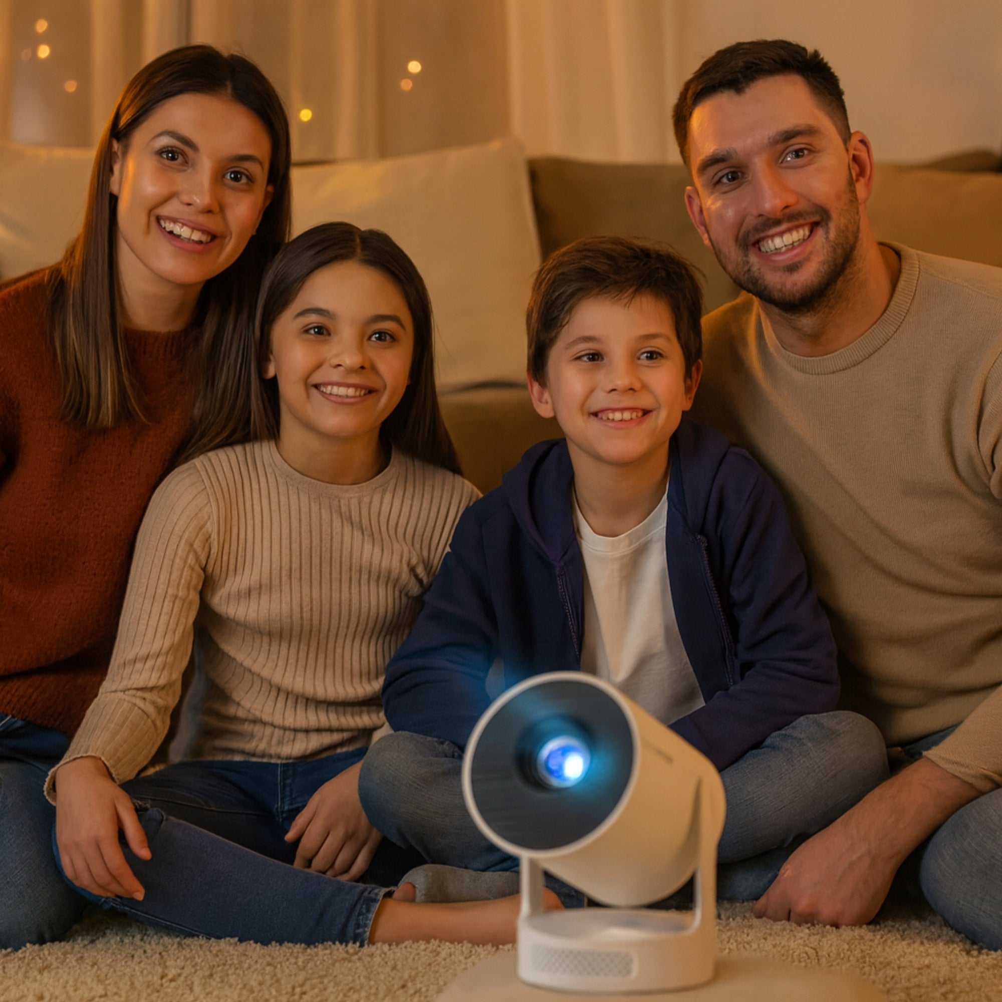 PROJECTOR PORTABLE WiFi LED HY300 PRO+PLUS ANDROID ROTATING+E-book Manufacturer code obrotowy projekotr rzutnik