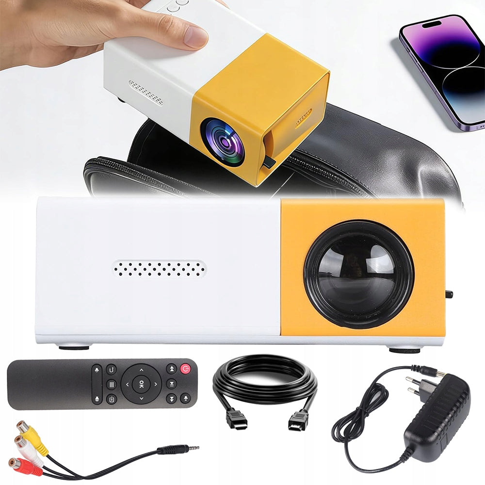 PROJECTOR Portable Home Theater MINI LED FULL HD USB FOR GAMING MOVIES Model ICIWCHYWA