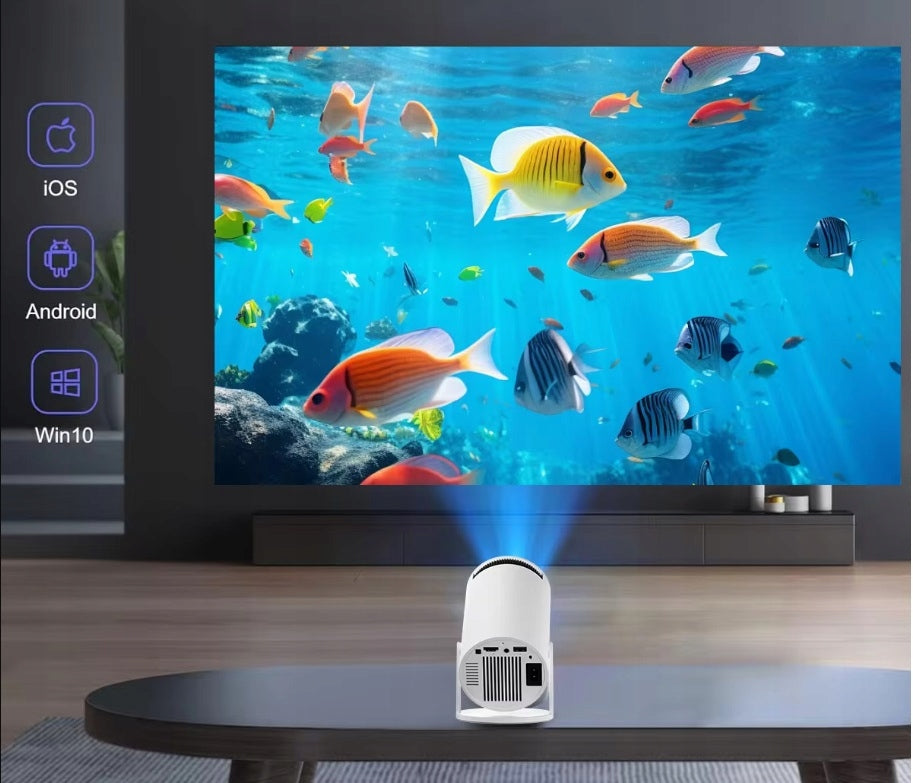 PROJECTOR SMART WIFI ANDROID TV 4K FULL HD BLUETOOTH HDMI UP TO 130" Manufacturer code PROJEKTOR KASHIRO RZUTNIK FULL HD 4K