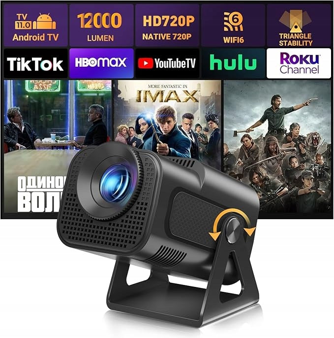 PROJECTOR XGODY GIMBAL 5 MINI ANDROID 11 WIFI BLUETOOTH 4K 180 BLACK Manufacturer code X0027BPAJ9