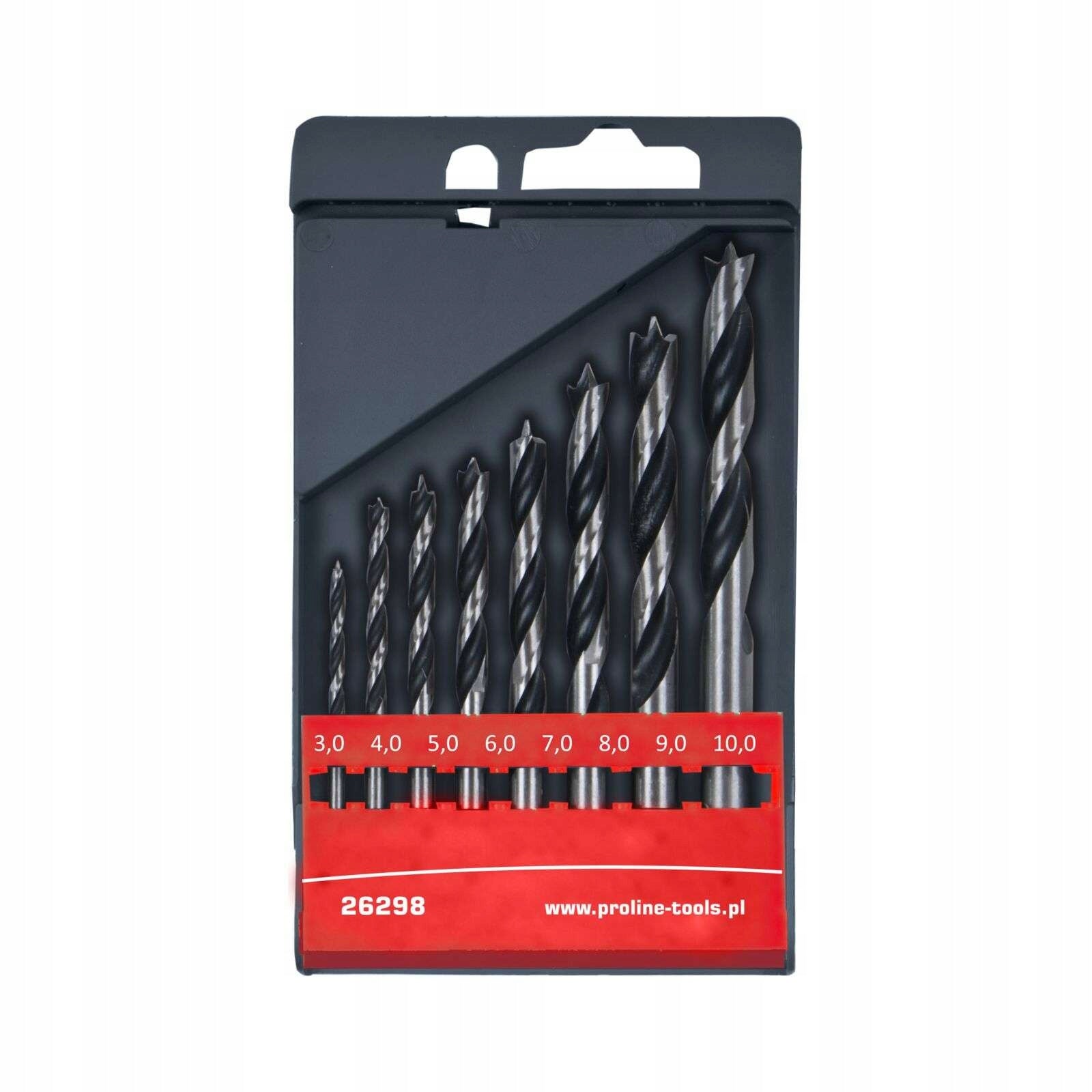 PROLINE Wood drill bits 3-10 mm set of 8 elements