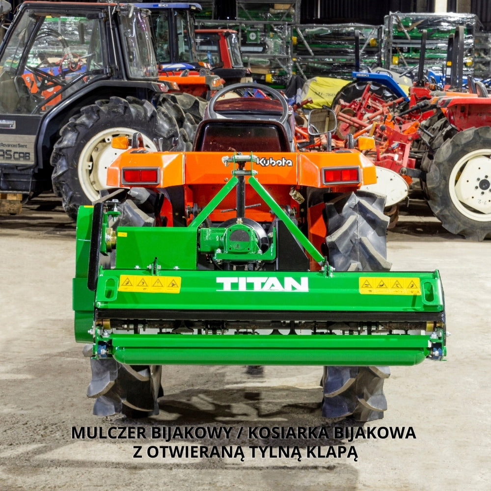 PROMOCJA! Kosiarka (mulczer) bijakowa 115 cm TITAN JAM-115 (otwarty tył) Model JAM-115