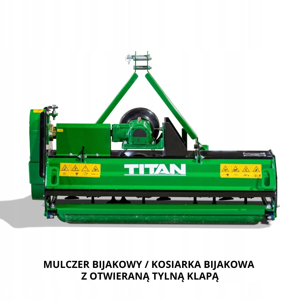 PROMOCJA! Kosiarka (mulczer) bijakowa 115 cm TITAN JAM-115 (otwarty tył) Mowing width 115 cm