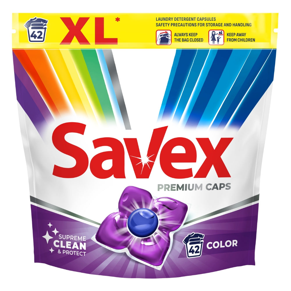 PROMOTION Capsules for washing colored fabrics Premium Caps 42 pcs. Savex Manufacturer code 3800024046902