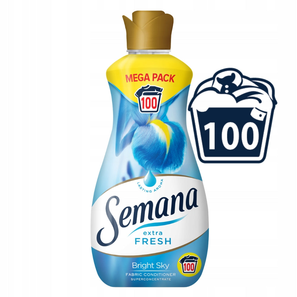 PROMOTION Washing liquid 100 WASHES Bright Sky Extra Fresh 2l Semana Packaging status original