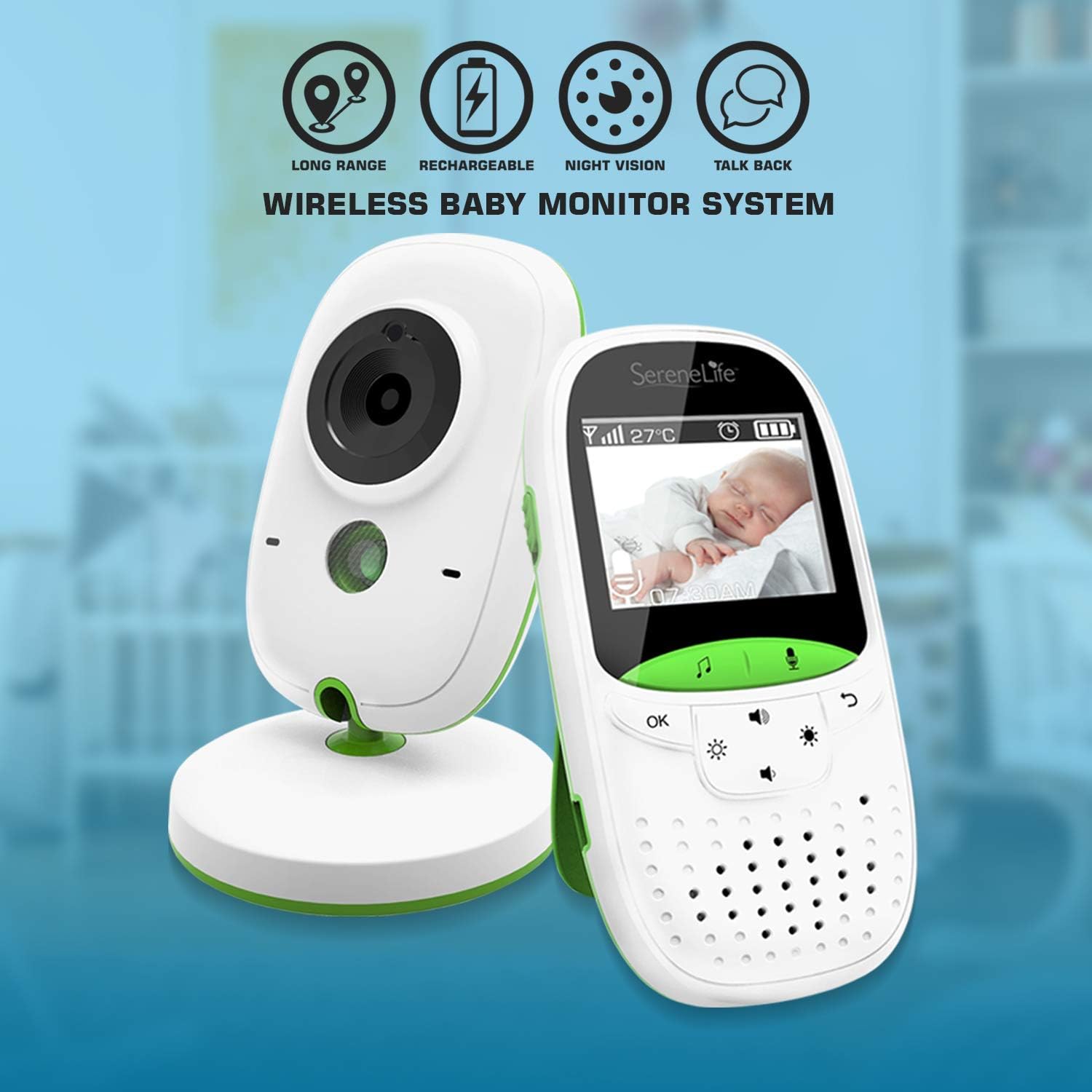 PROMOTION Wireless baby monitor eclectronic lightweight portable Packaging status original