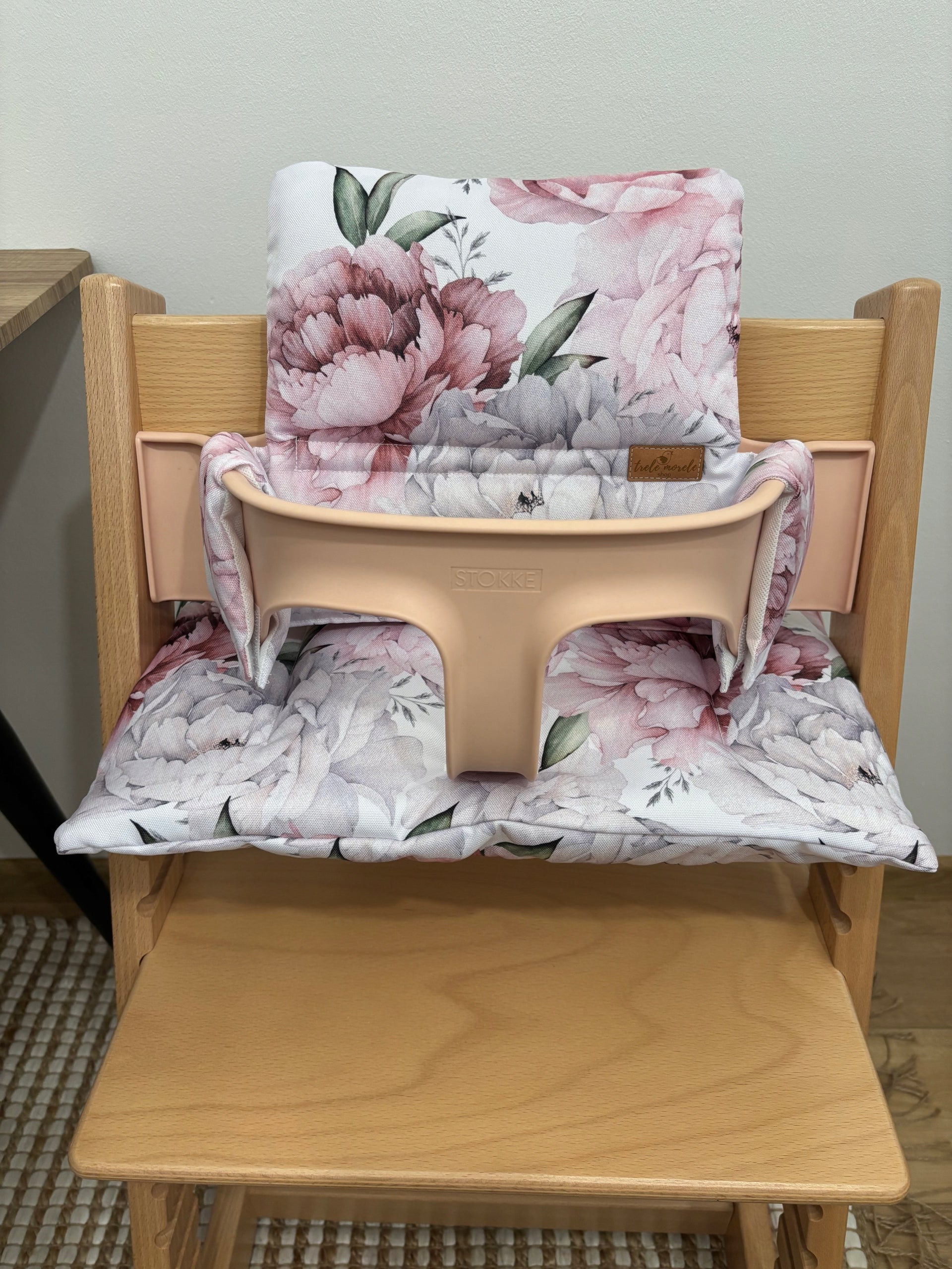 PROMOTION waterproof cushions for Stokke Tripp Trapp 2in1 peonies Packaging status original