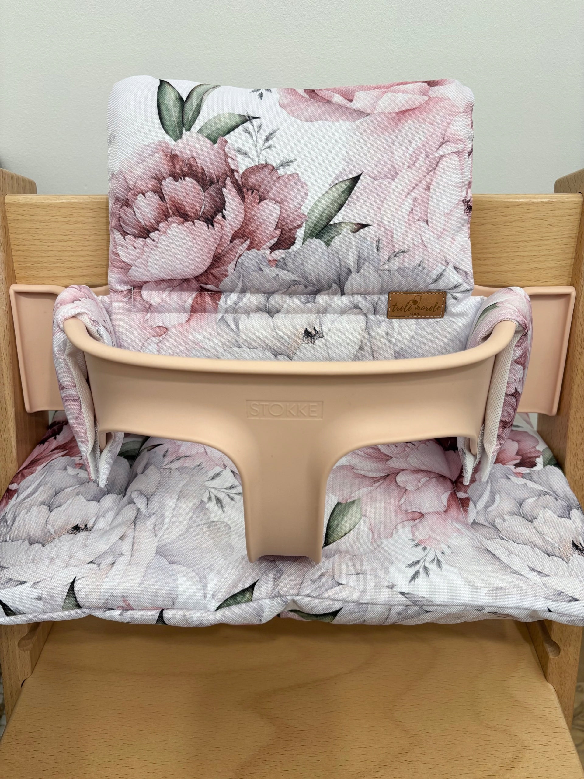 PROMOTION waterproof cushions for Stokke Tripp Trapp 2in1 peonies