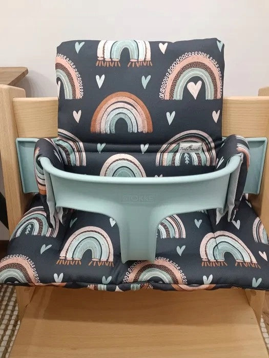PROMOTION waterproof cushions for Stokke Tripp Trapp 2in1 rainbow graphite