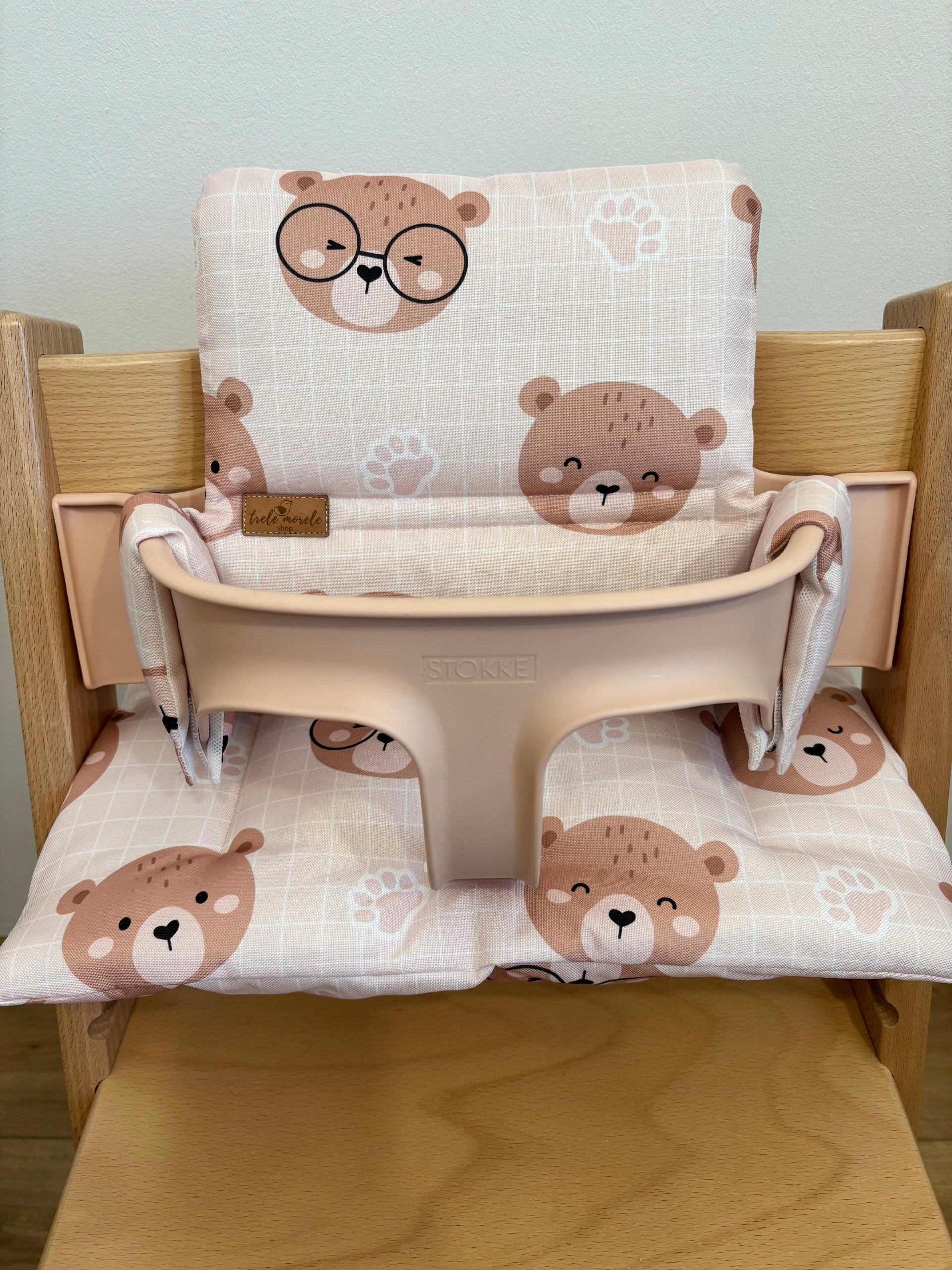 PROMOTION waterproof pillows for Stokke Tripp Trapp 2in1 apricot bears Packaging status original
