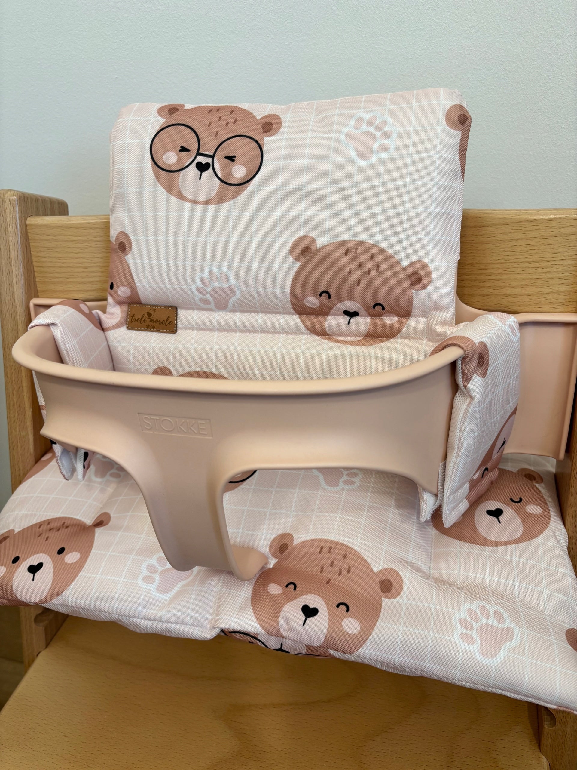 PROMOTION waterproof pillows for Stokke Tripp Trapp 2in1 apricot bears