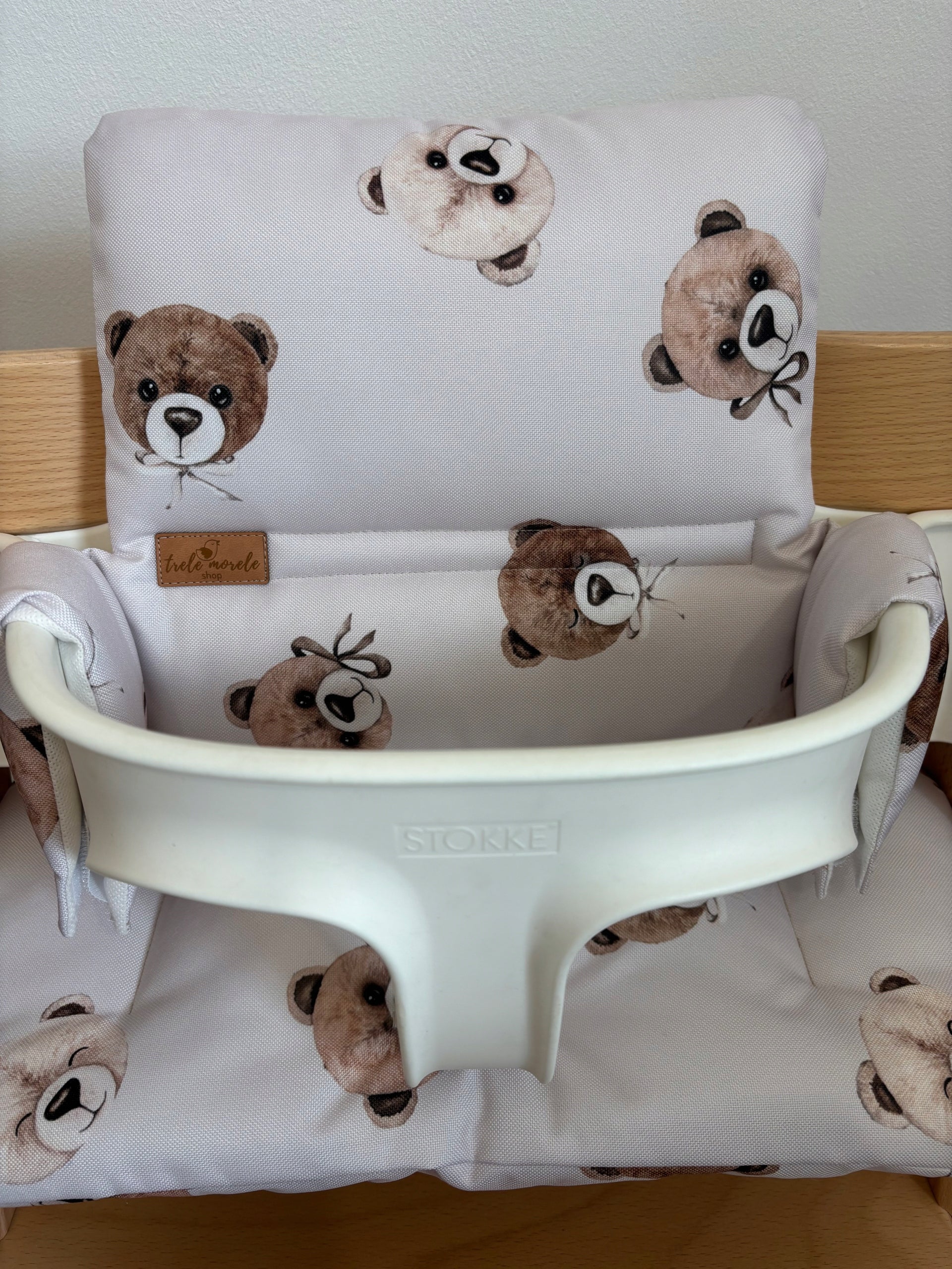 PROMOTION waterproof pillows for Stokke Tripp Trapp 2in1 bears light beige Packaging status original