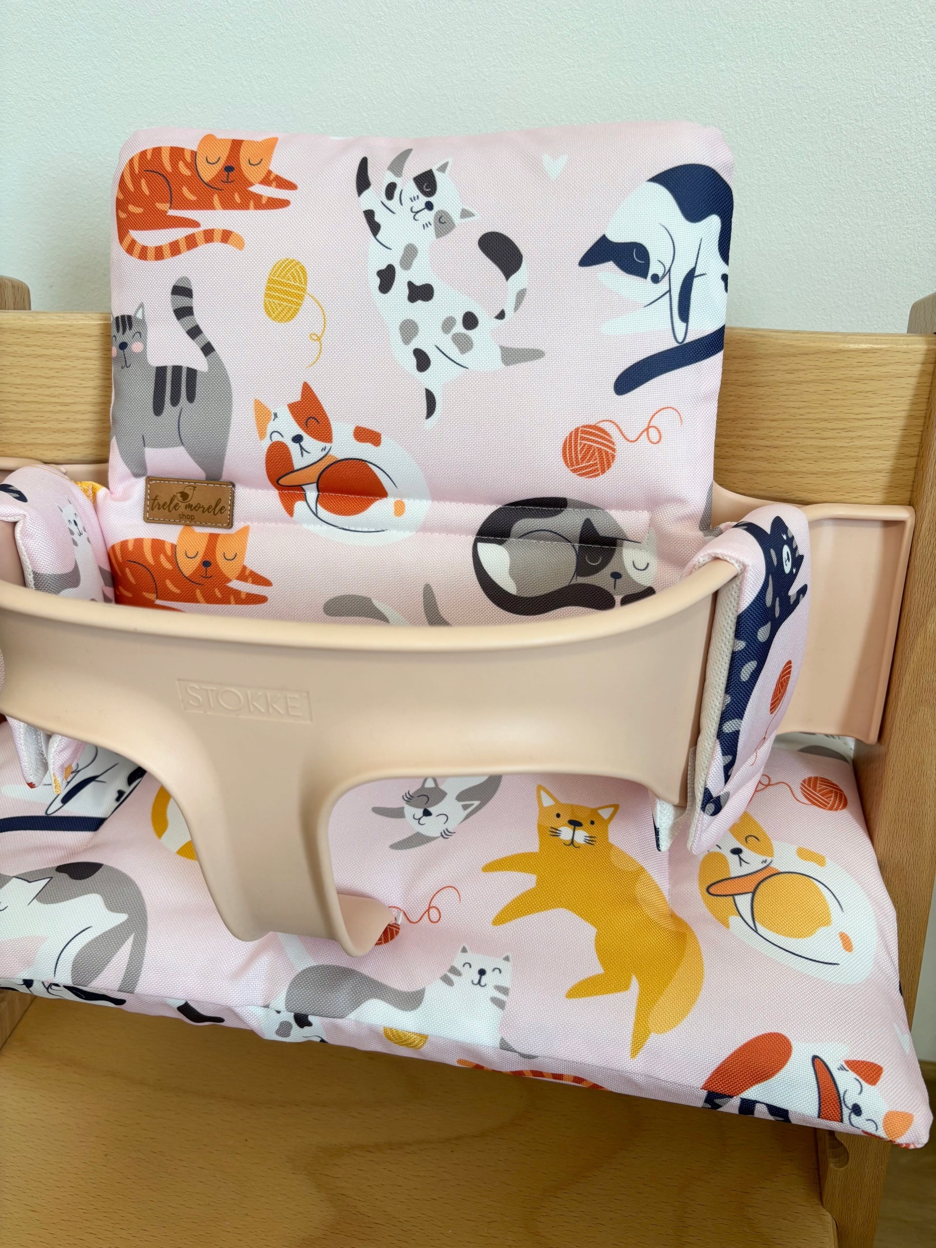 PROMOTION waterproof pillows for Stokke Tripp Trapp 2in1 cats roses