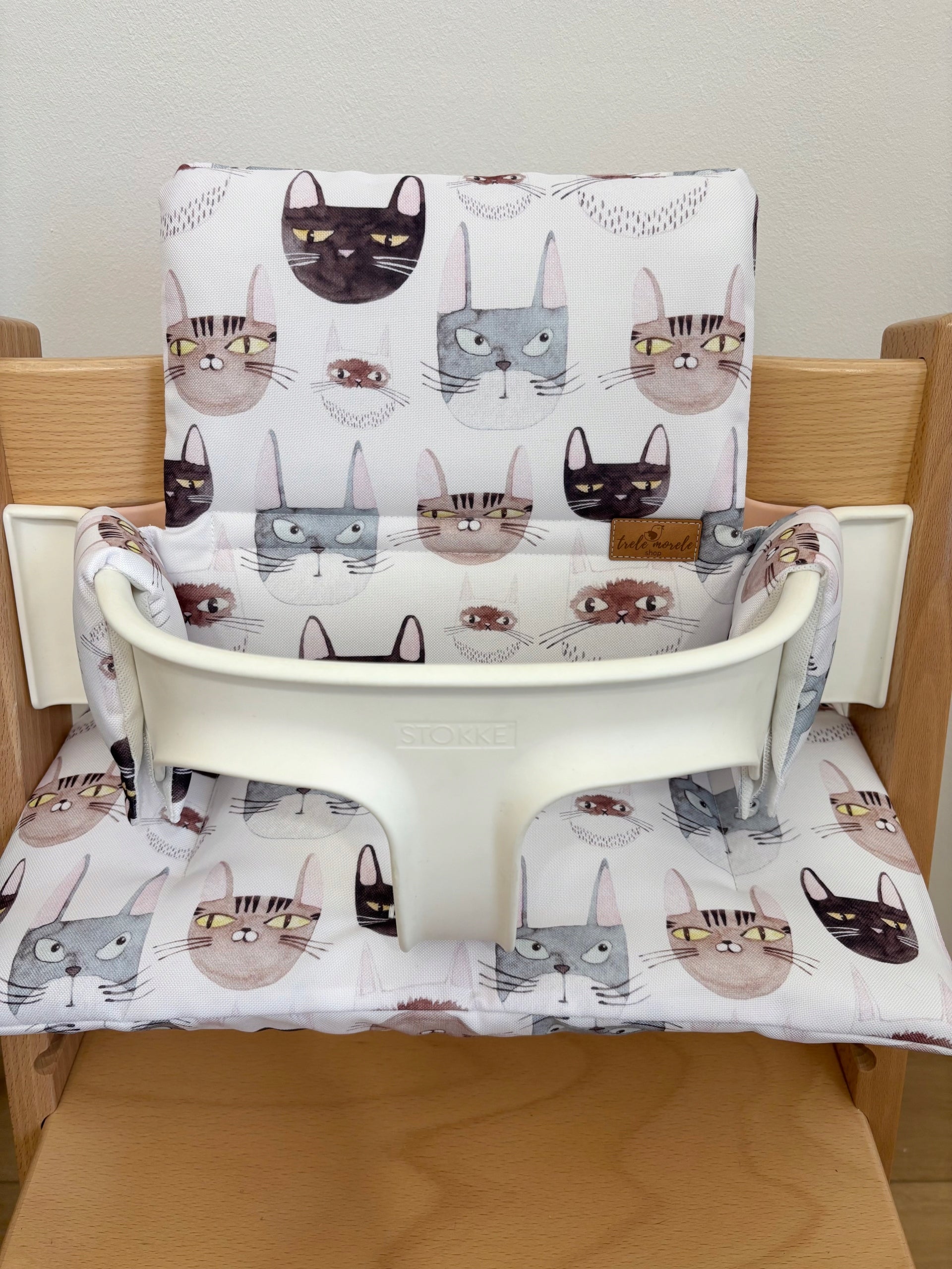 PROMOTION waterproof pillows for Stokke Tripp Trapp 2in1 cats white Packaging status original