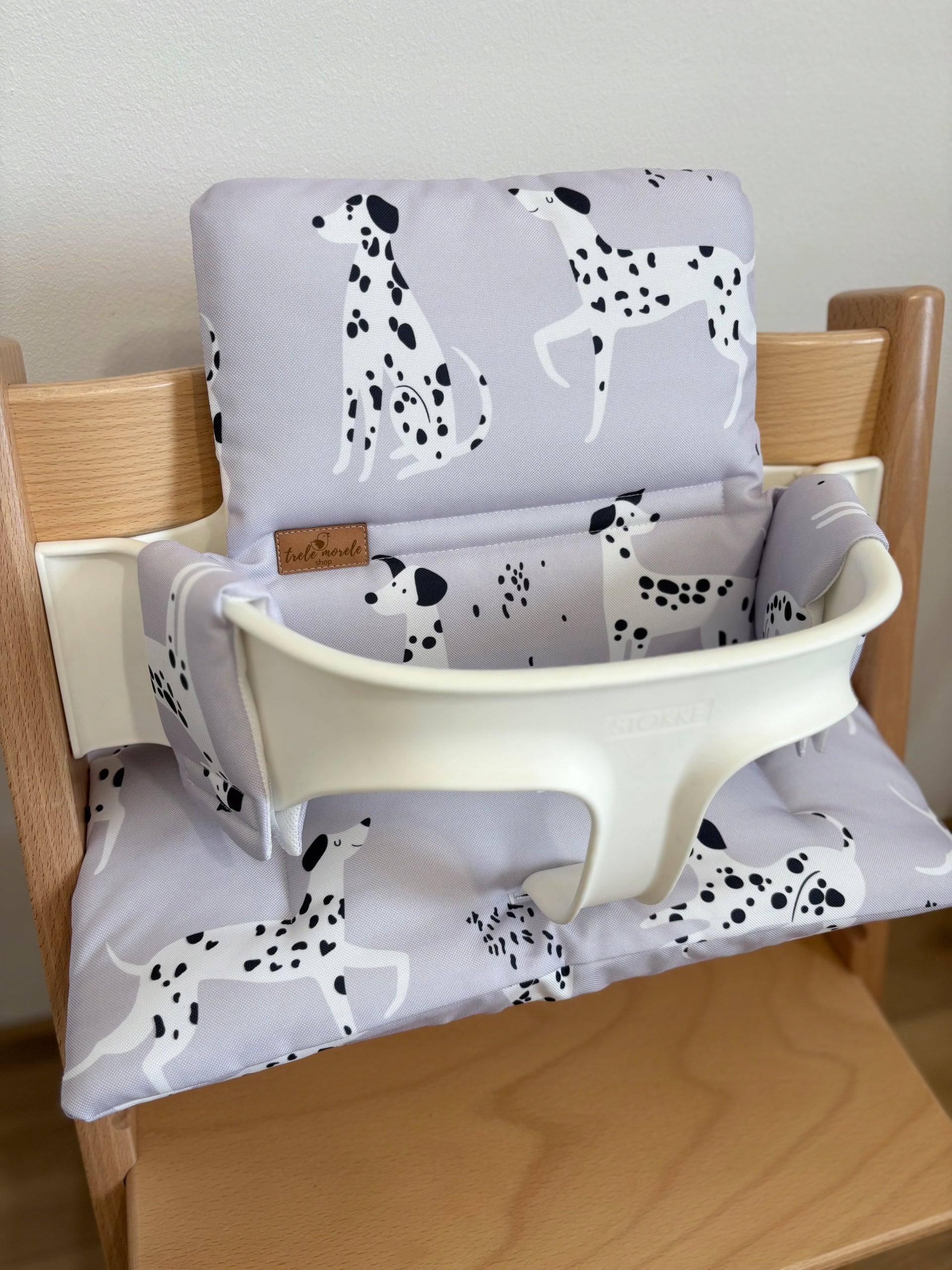 PROMOTION waterproof pillows for Stokke Tripp Trapp 2in1 dogs on grey Brand no brand