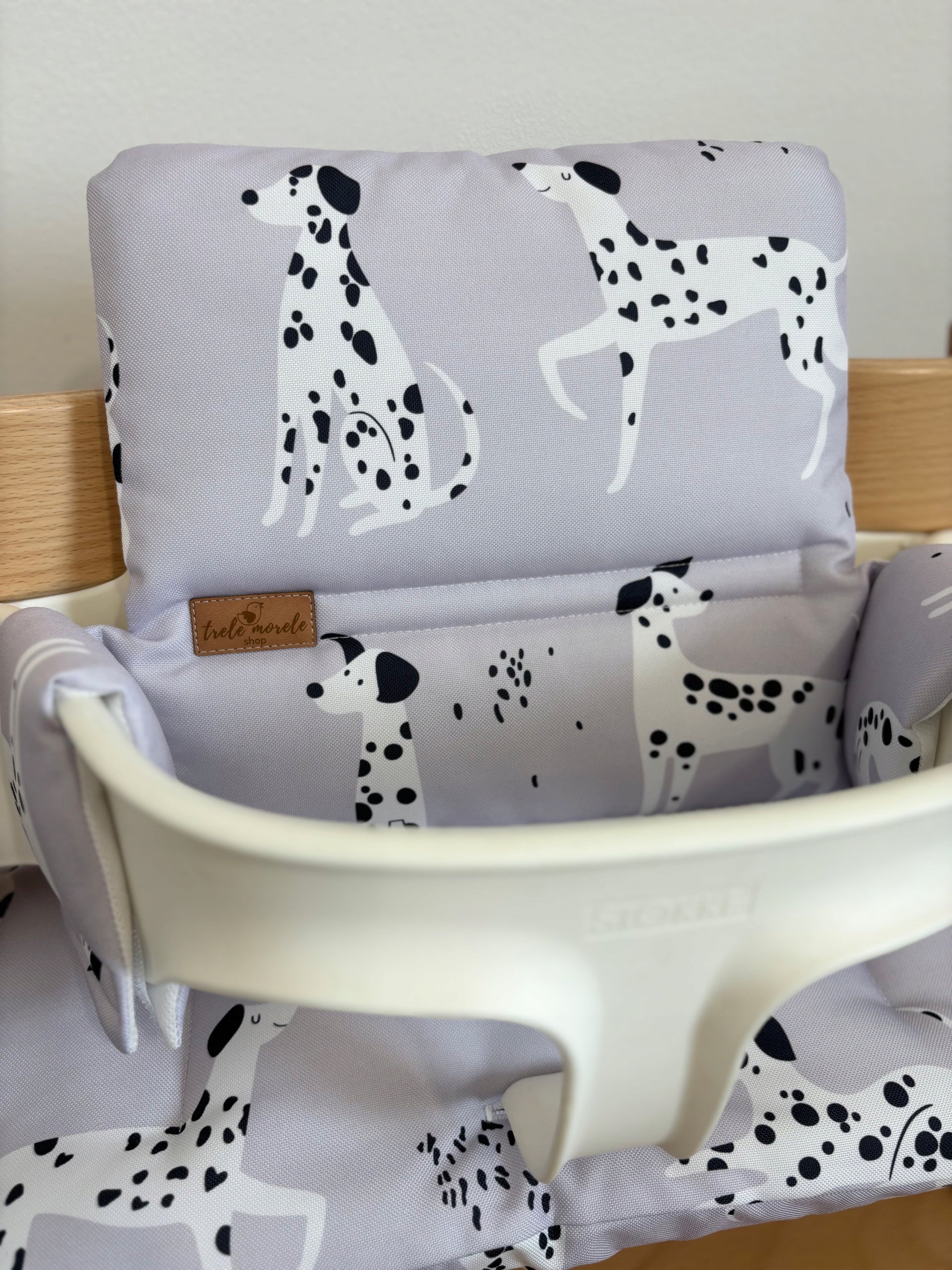 PROMOTION waterproof pillows for Stokke Tripp Trapp 2in1 dogs on grey
