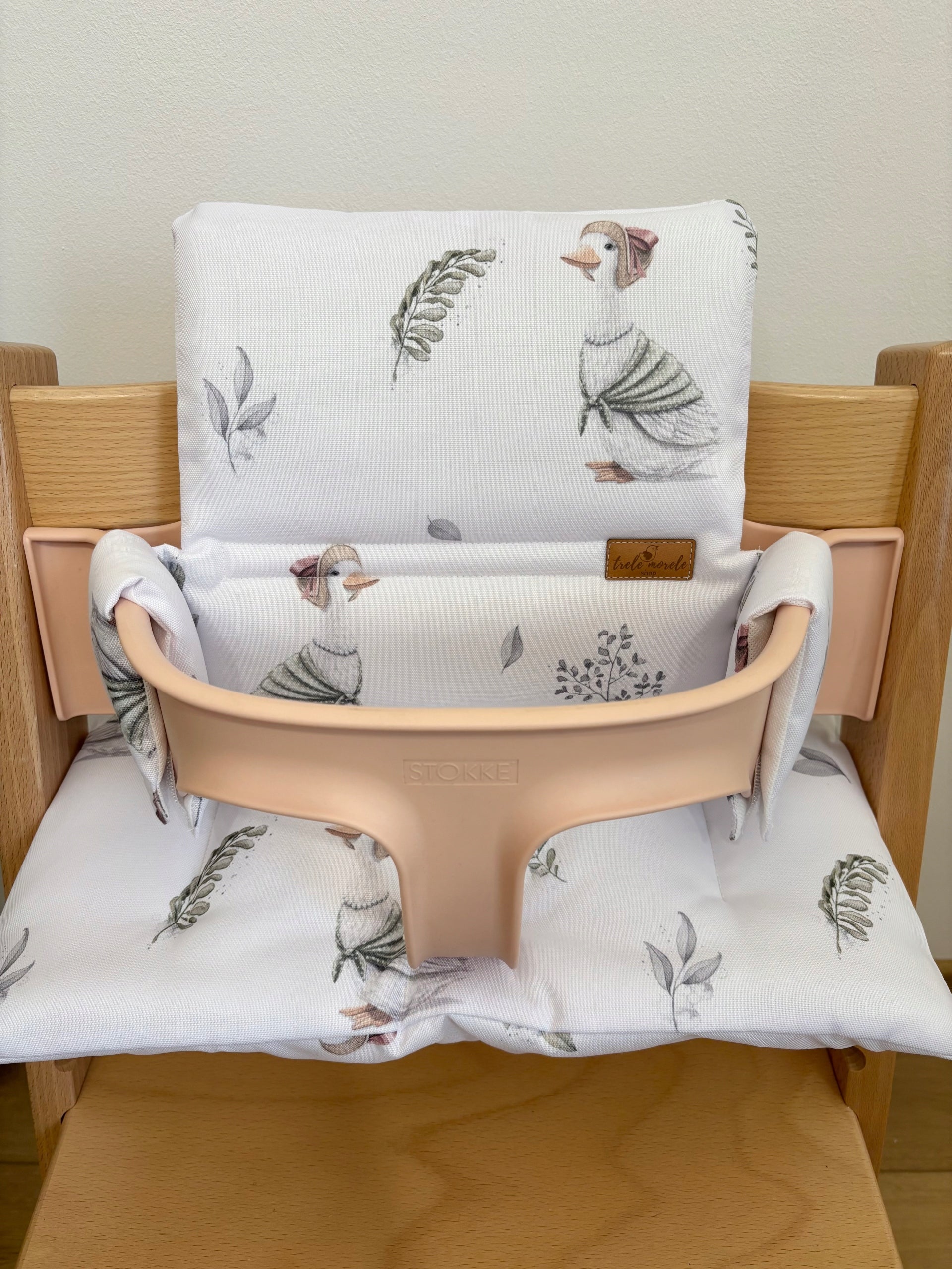 PROMOTION waterproof pillows for Stokke Tripp Trapp 2in1 goose on white Packaging status original