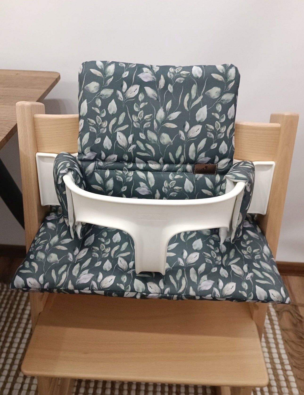 PROMOTION waterproof pillows for Stokke Tripp Trapp 2in1 grey-green leaves Packaging status original
