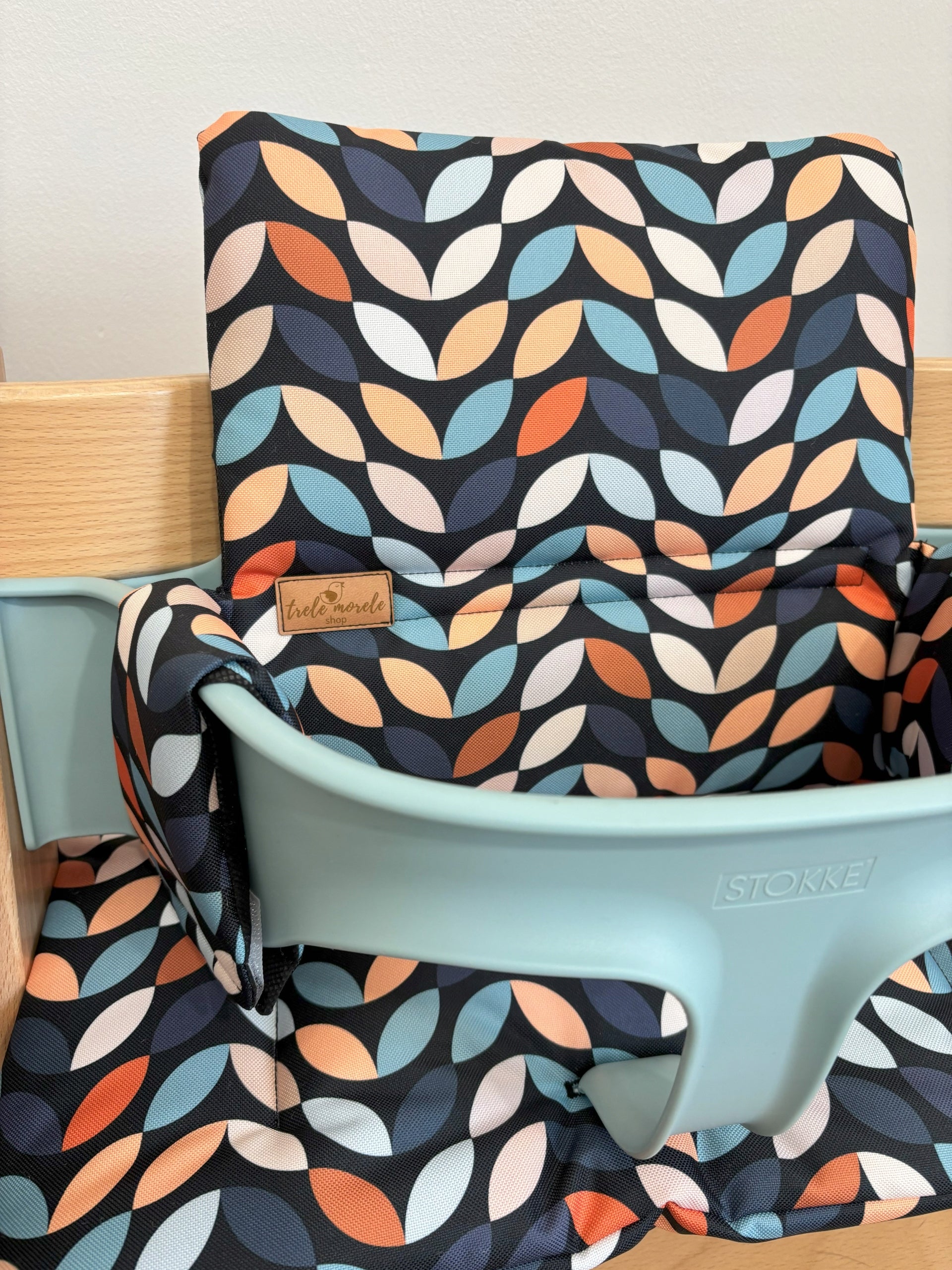 PROMOTION waterproof pillows for Stokke Tripp Trapp 2in1 leaves retro black