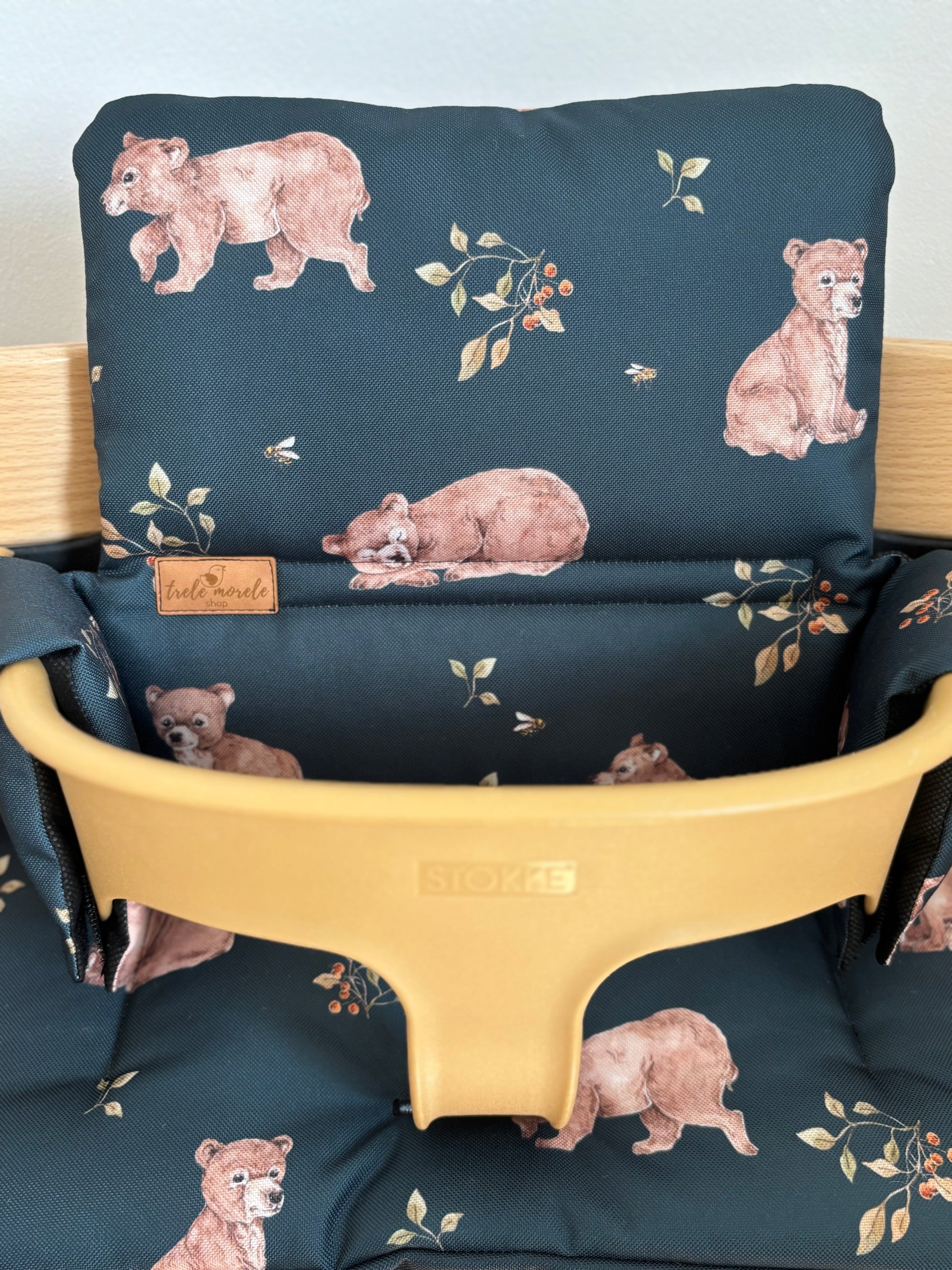 PROMOTION waterproof pillows for Stokke Tripp Trapp 2in1 teddy bears on graphite