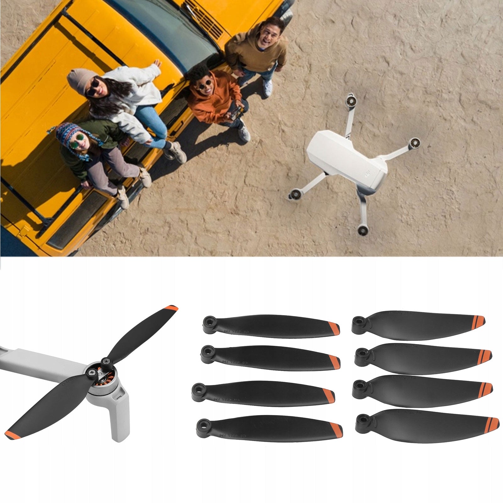 PROPELLERS 8PCS FOR DJI MAVIC MINI 2 xi DRONE Batteries included yes