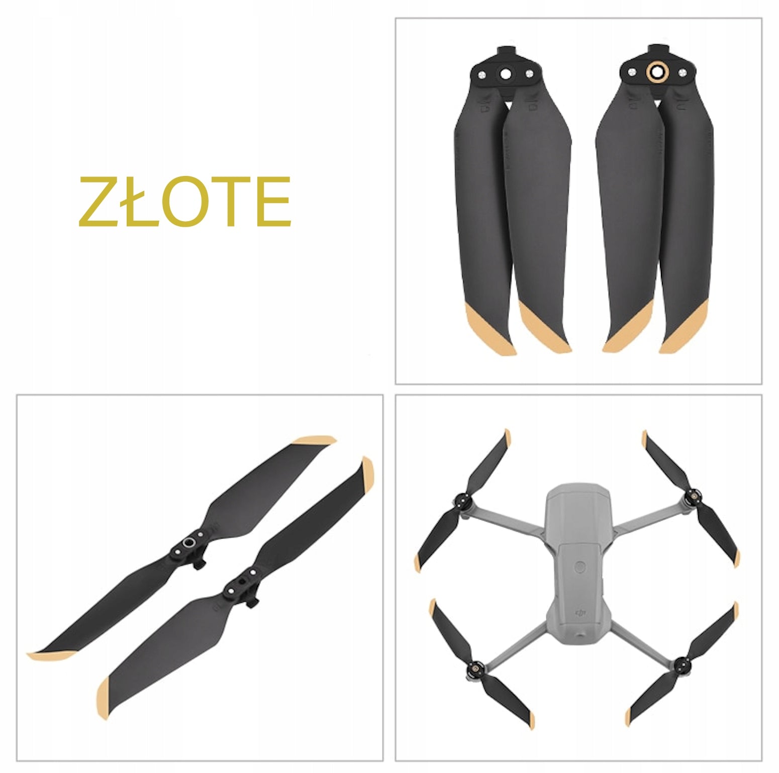 PROPELLERS FOR DJI Mavic Air 2 GOLD DRONE 4 PCS 7238 SET CW + CCW Packaging status original