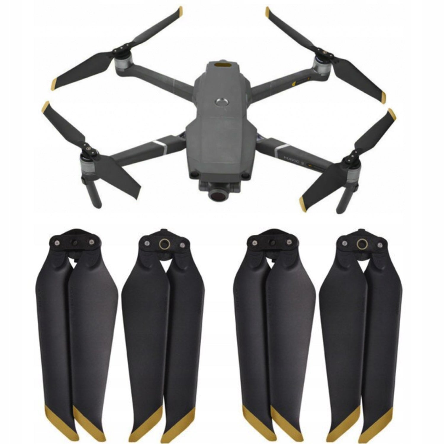 PROPELLERS FOR DRONE DJI MAVIC 2 PRO ZOOM 8743F LOW GOLD 4 PCS SET CW + CCW