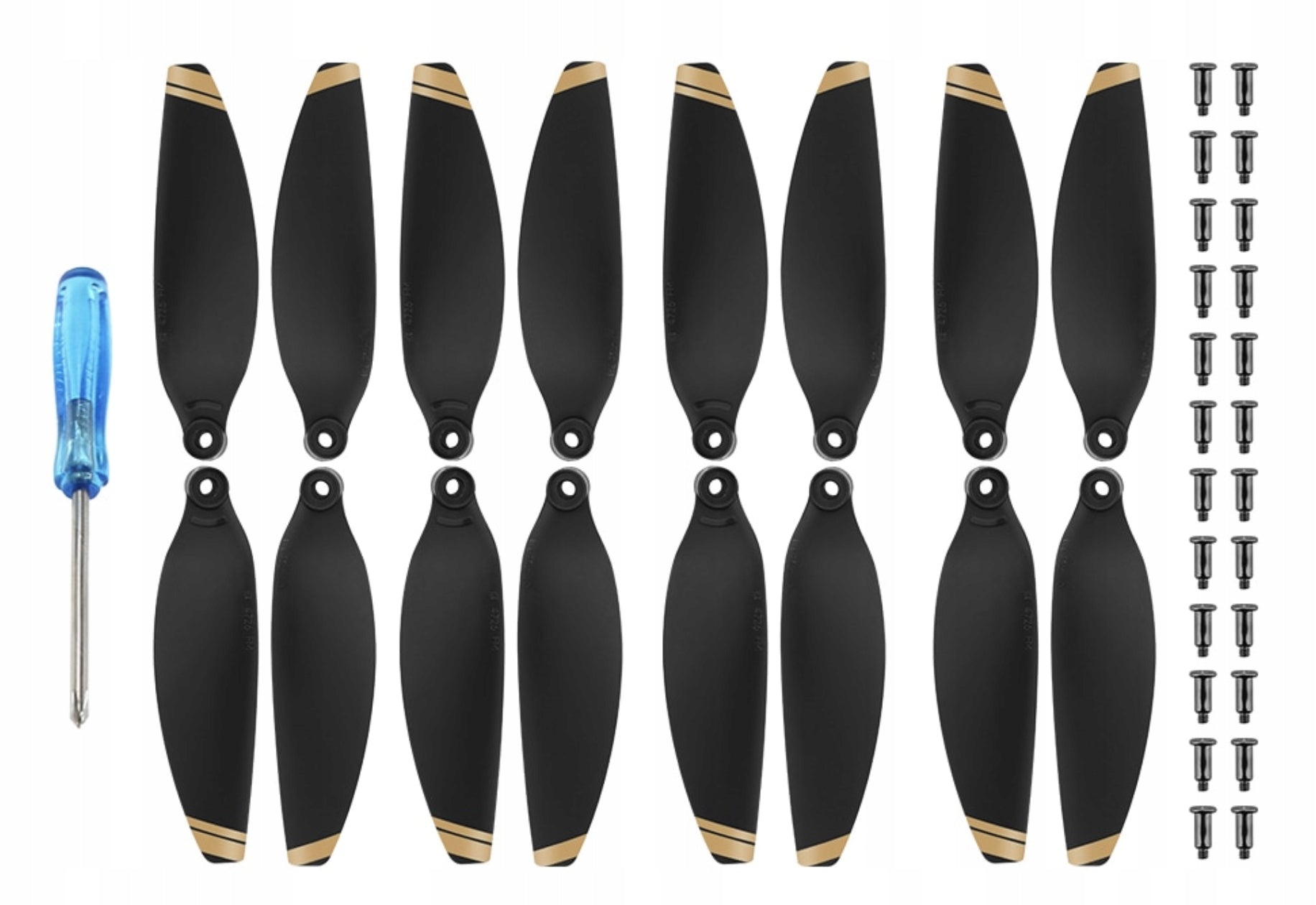 PROPELLERS FOR DRONE DJI MAVIC MINI 2 / 2SE / 4K - GOLD 16 PIECES SET CW CCW