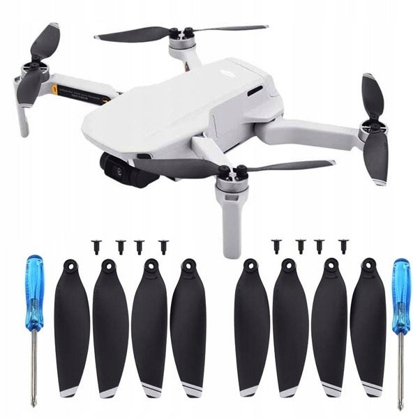 PROPELLERS FOR DRONE DJI MAVIC MINI - 8 PCS 4726F SILVER SET CW + CCW Packaging status original