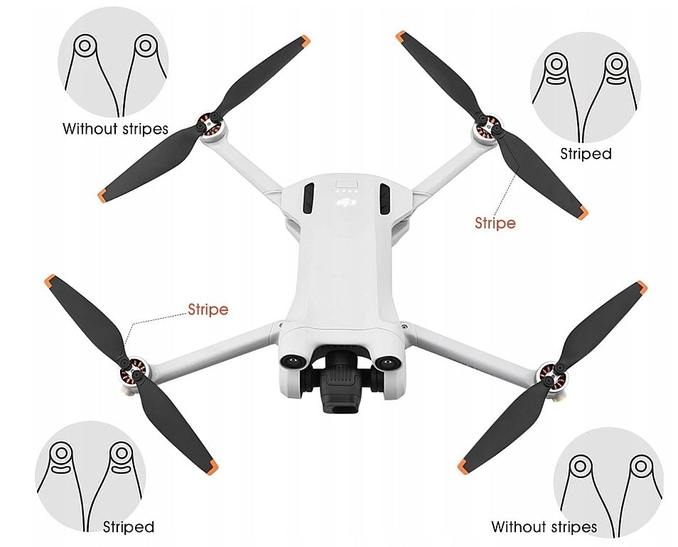 PROPELLERS FOR DRONE DJI MINI 3 PRO / 4 PRO - SET OF 8 PIECES 6030F Packaging status original