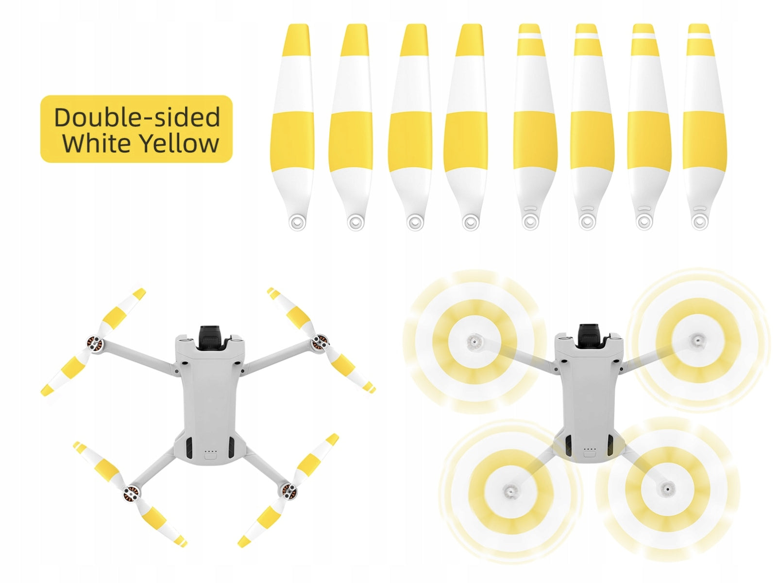 PROPELLERS FOR DRONE DJI MINI 3 PRO 8 PIECES 6030F Batteries included no