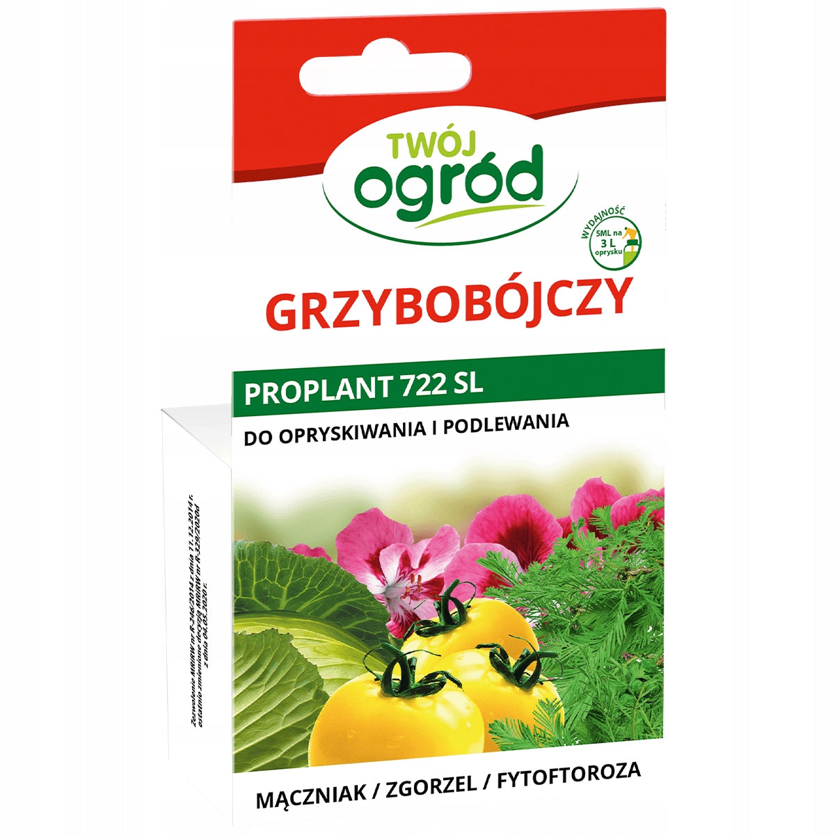 PROPLANT 722 SL 5ml Zgorzel Siewek Fungicide Phytophorosis Powdery mildew