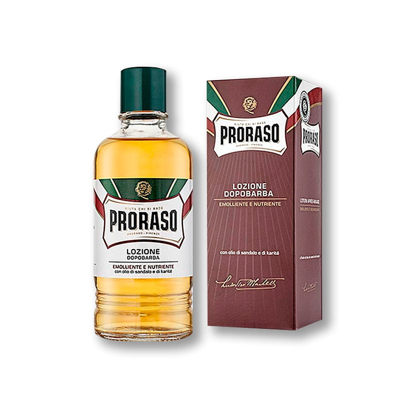 PRORASO RED AFTER SHAVE LOTION MEN'S SANDALWOOD AFTERSHAVE 400 ML Packaging status original