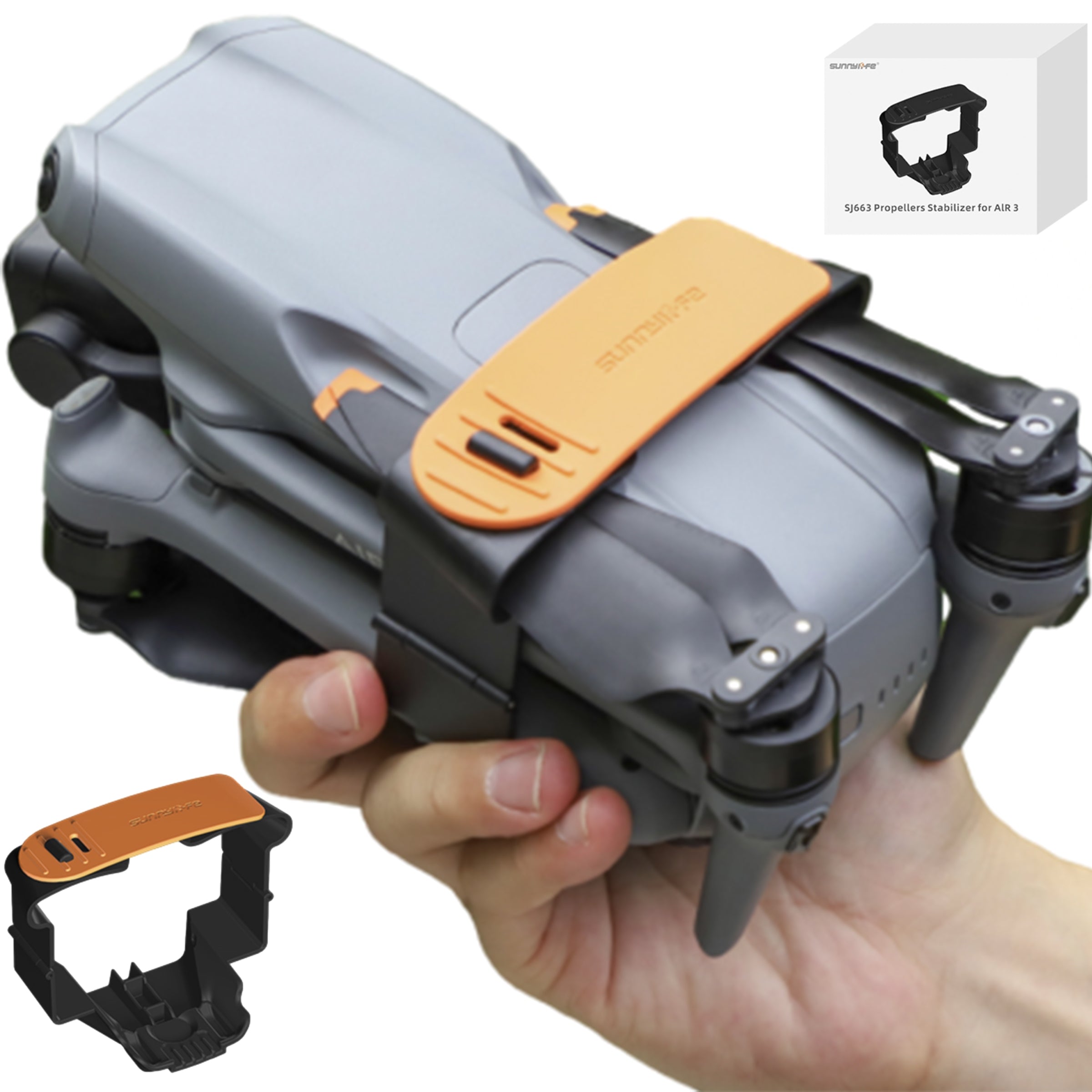 PROTECTION STABILIZER PROPELLER AND ARM LOCK FOR DJI MAVIC AIR 3 / S Manufacturer code Blokada zabezpiecznie śmigieł DJI Air 3 / 3S