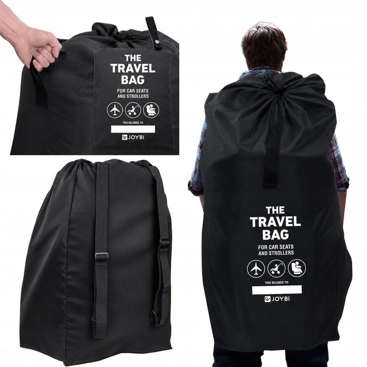 PROTECTIVE BAG CARRYING CASE FOR STROLLER AND CAR SEAT for Airplane JOYBI