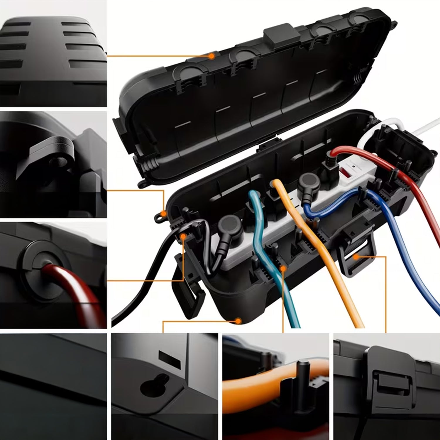 PROTECTIVE BOX WATERPROOF FOR ELECTRICAL SOCKETS OUTDOOR EXTENSION CORD Brand Pixel